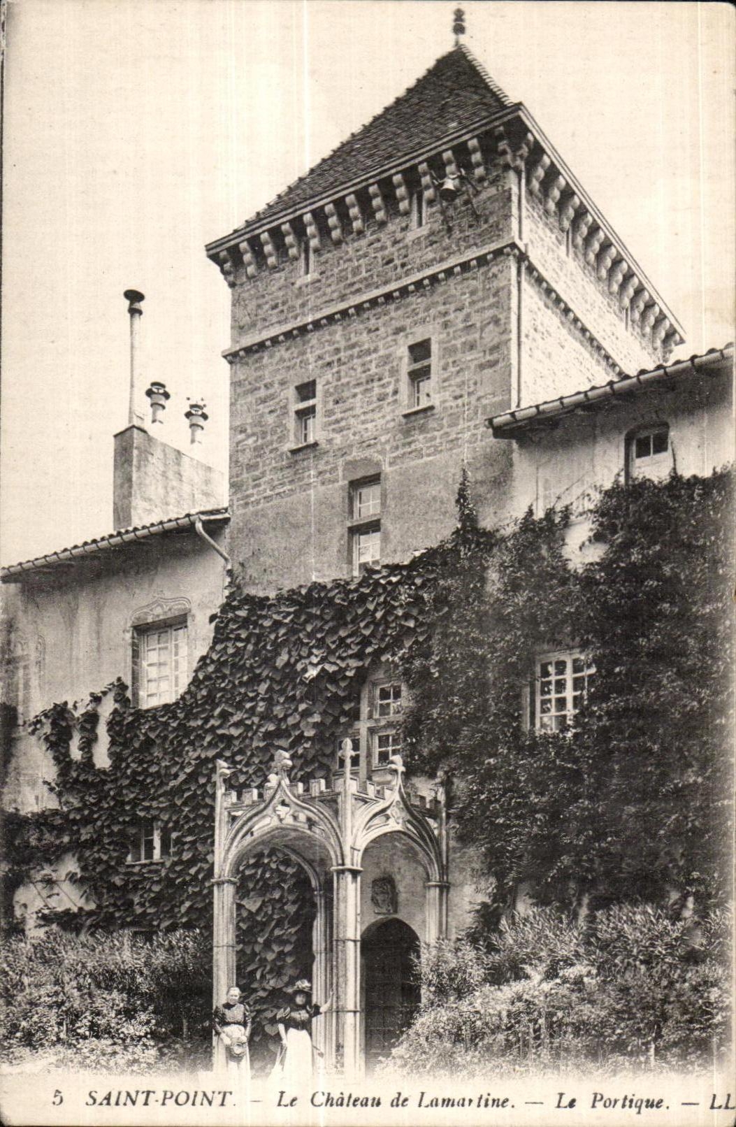 CPA Saint Point Le Chateau de Lamartine La Portique