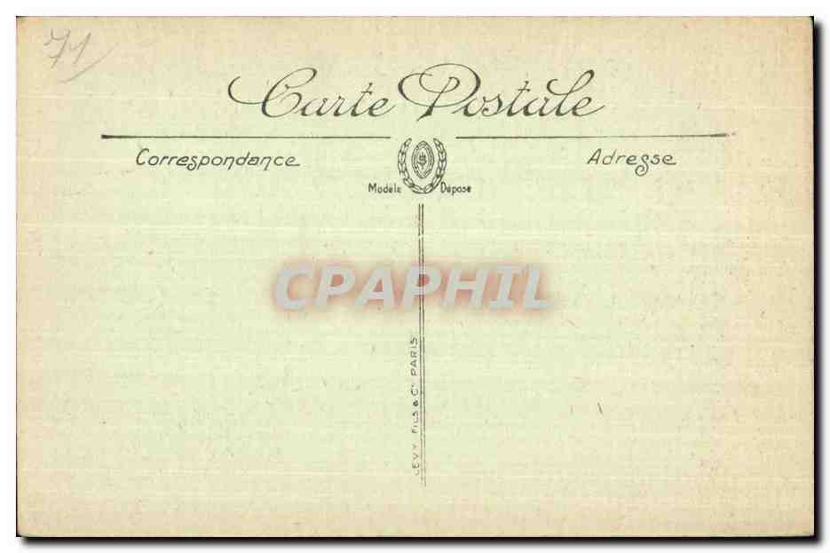 CPA Saint Point Le Chateau de Lamartine La Portique — Rückseite
