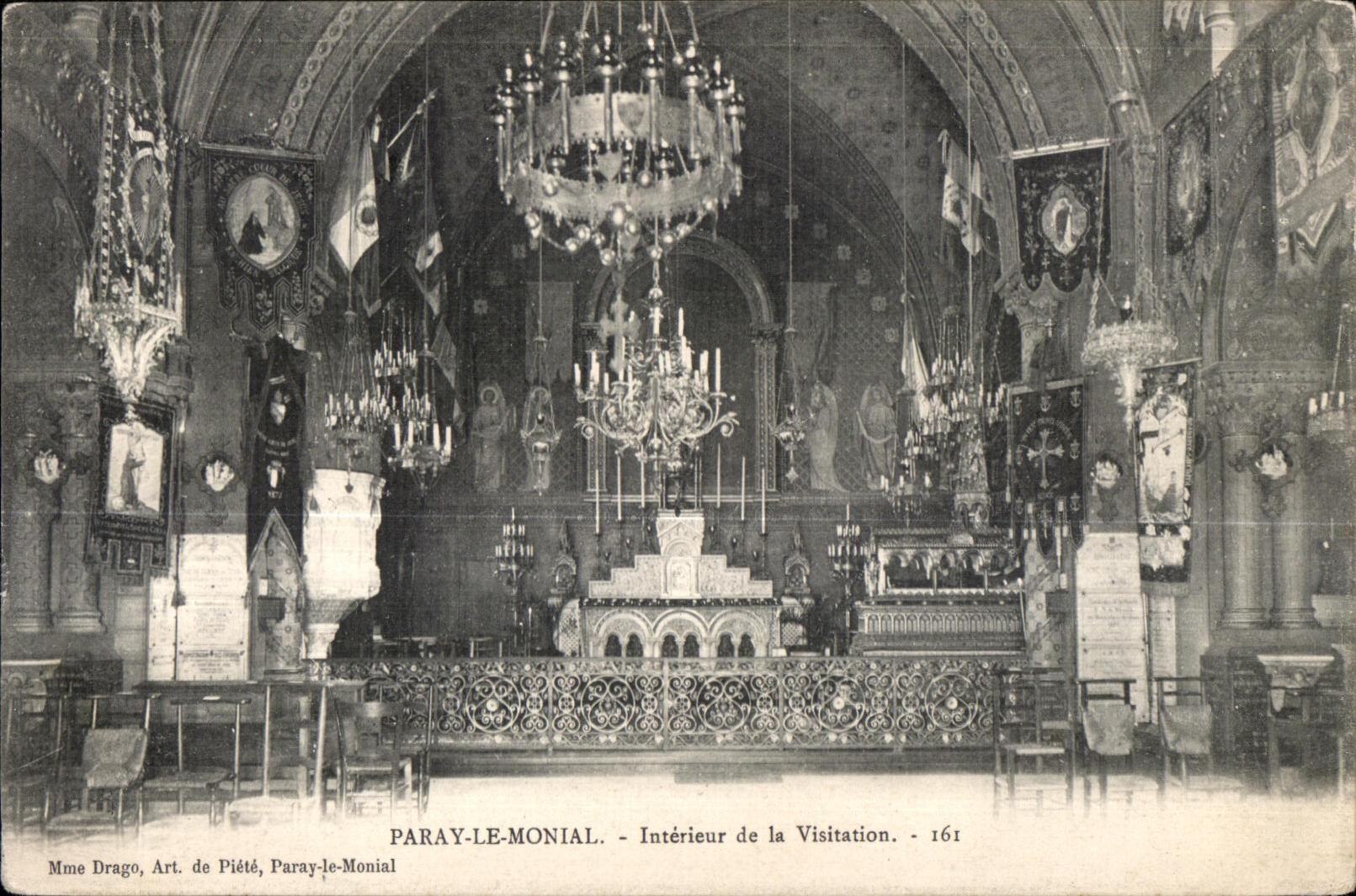CPA Paray Le Monial Interieur de la Visitation