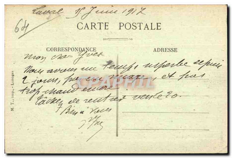 Salies-de-Péarn — Hôtel de la Paix — M.T., imp., Limoges — Reverso