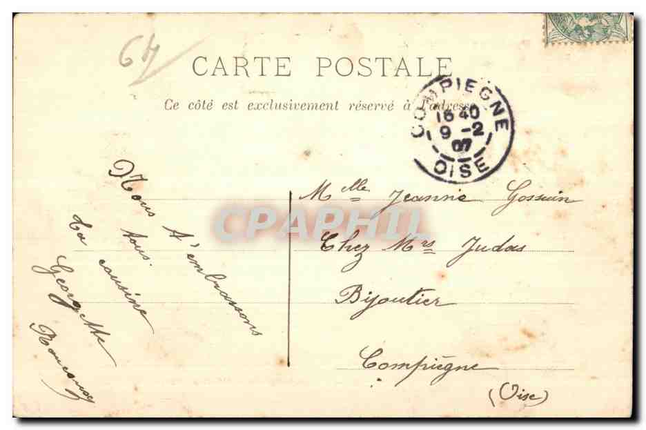 Salies-de-Béarn — Grand Hôtel — Hotel de Paris — Editor: Georges Rosemary, n° 892 — Reverso