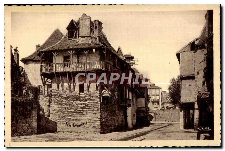 Vieilles Maisons au bord du Saleys — SALIES-de-BÉARN (B.13) — Cim.
