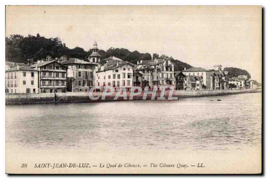 CPA Saint Jean De Luz Le Quai de Ciboure The Ciboure Quay