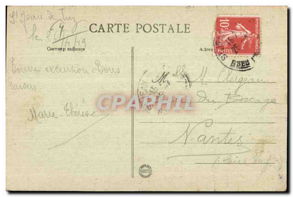 CPA Cote Basque Saint Jean De Luz Eglise Saint Jean Baptiste — Verso
