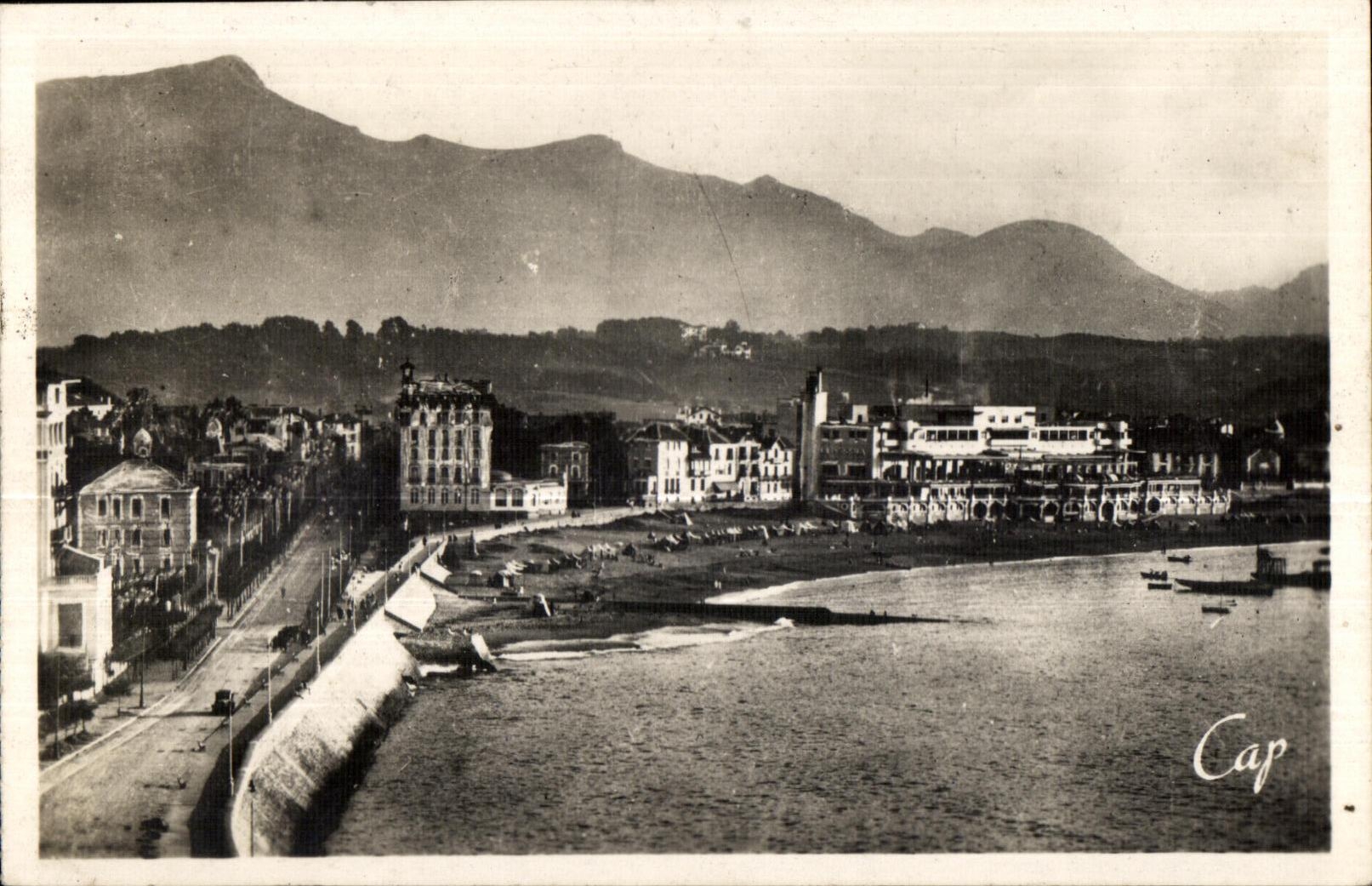 St-Jean-de-Luz — Vista panoramica della Spiaggia e della Rhune — C.A.P. (editore)