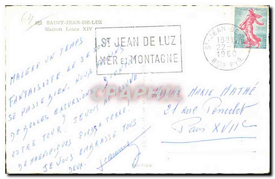 Casa de Luis XIV — Saint-Jean-de-Luz — editor Graphphil — Reverso