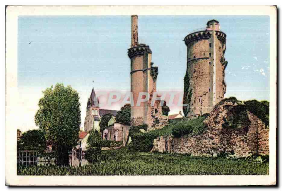 Mehun-sur-Yèvre — Ruines du château de Charles VII — Combier & Bacon