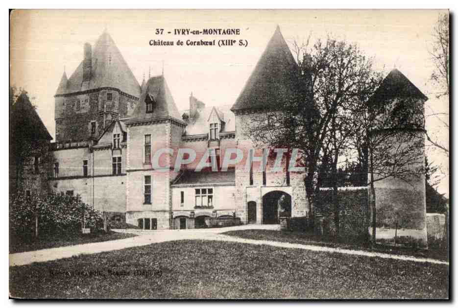 Château de Cornabœuf — Ivry-en-Montagne — éditeur Béron (n°37)