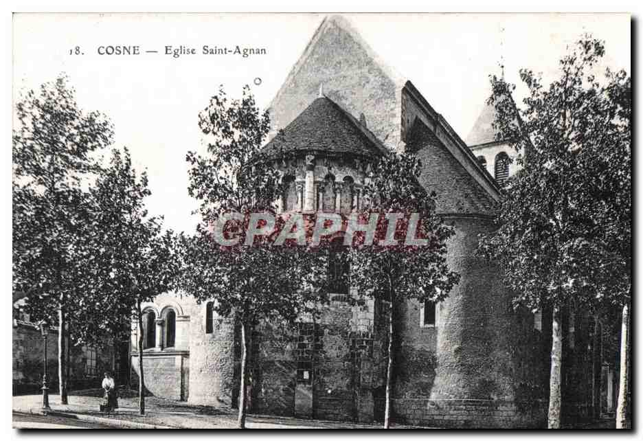 CPA Cosne Eglise Saint Agnan