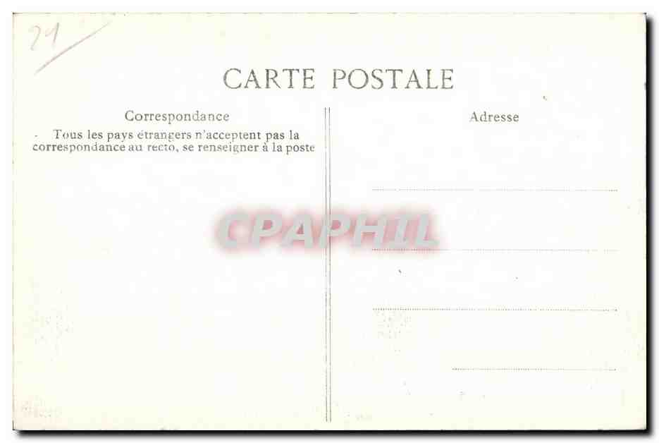 CPA Cosne Eglise Saint Agnan — Rückseite