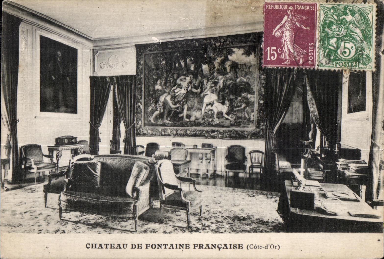 CPA Chateau De Fontaine Francaise (Cote-d Or)