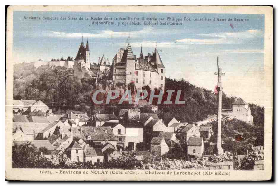 CPA Environs de Nolay (Cote-d Or) Chateau de Larochepet (XI siecle)