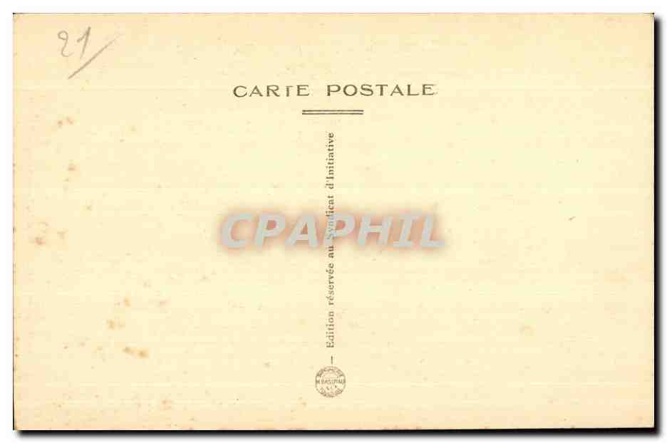 CPA Semur Le Barle et la Porte Sauvigny Syndicat d initiative — Rückseite