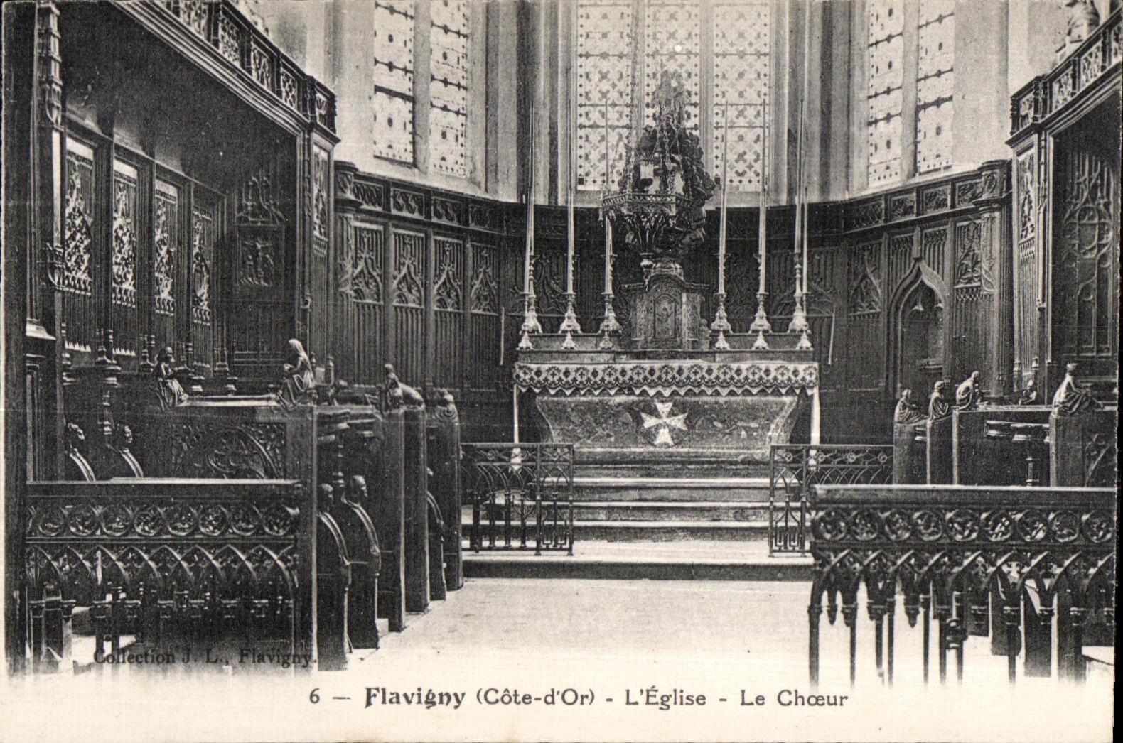 CPA Flavigny (Cote-d Or) L Eglise Le Choeur