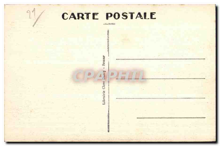 CPA Semur L Eglise et le Chateau — Rückseite