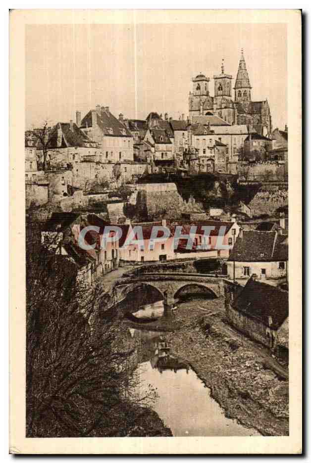 CPA Semur en Auxois (Cote-d Or) L Armancon et le Pont Pinard