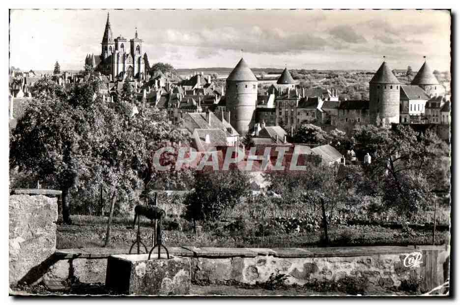 Semur-en-Auxois — Vue générale — Cité féodale — CPAPHIL