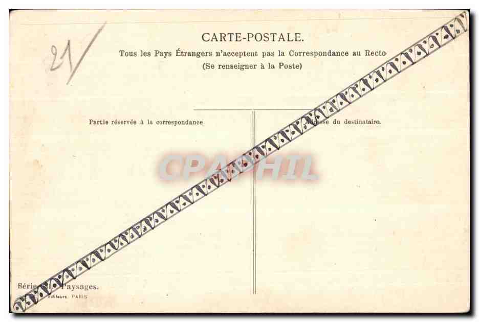 CPA A l abreuvoir dans la riviere L Ognon Vaches — Rückseite