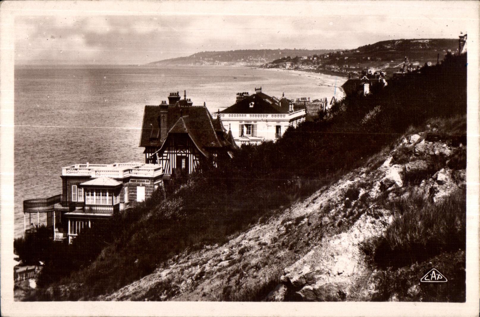 Villers-sur-Mer — Vista tomada desde las Falaises — editor C. P. Strasbourg