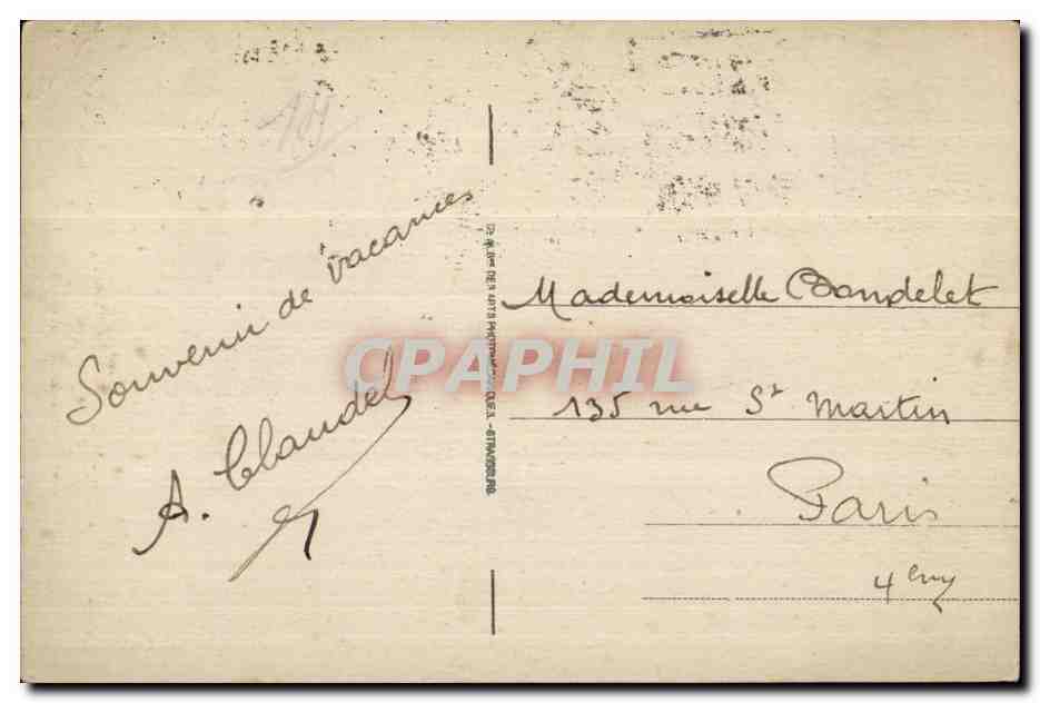 Villers-sur-Mer — Avenue de la Gare — anonymer Verleger, Nr. 33 — Rückseite