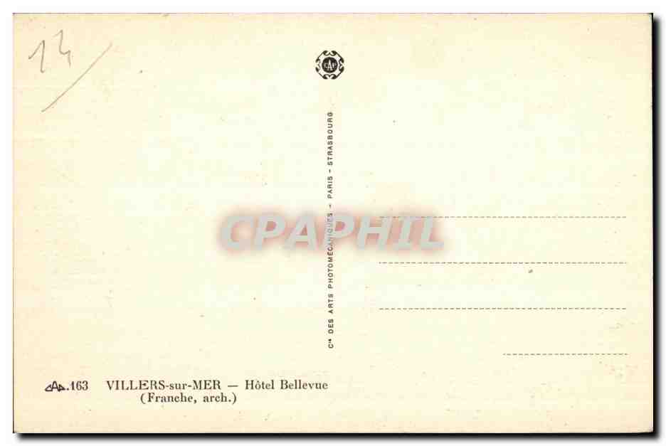 Hôtel Bellevue — Japanischer Billard — VILLERS-sur-MER — Rückseite