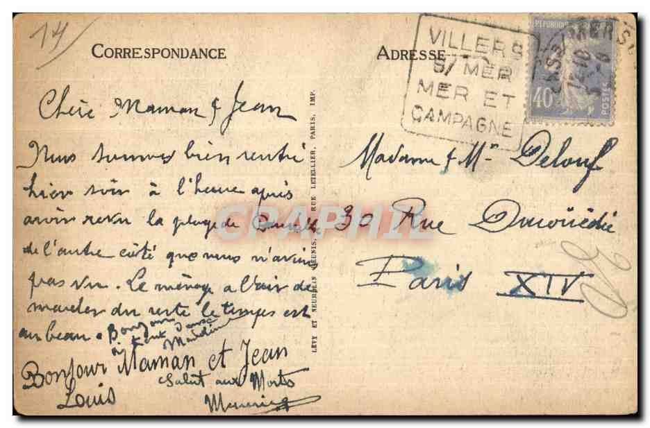Villers-sur-Mer — Rue de l'Église — LL, n°113 — Reverso