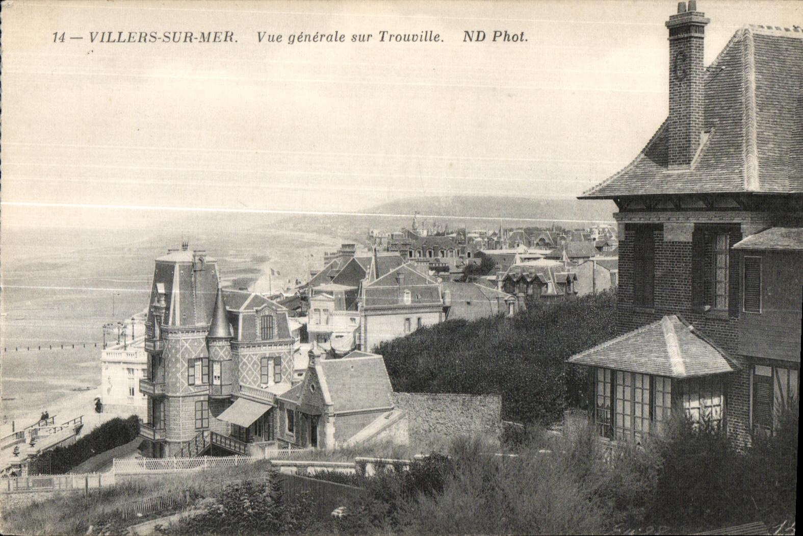 CPA Villers Sur Mer Vue generale sur Trouville