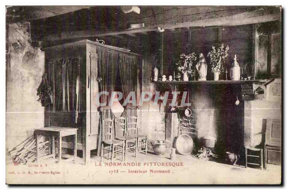 Intérieur Normand — LA NORMANDIE PITTORESQUE — Gall. L. & St.-Pierre Eglin