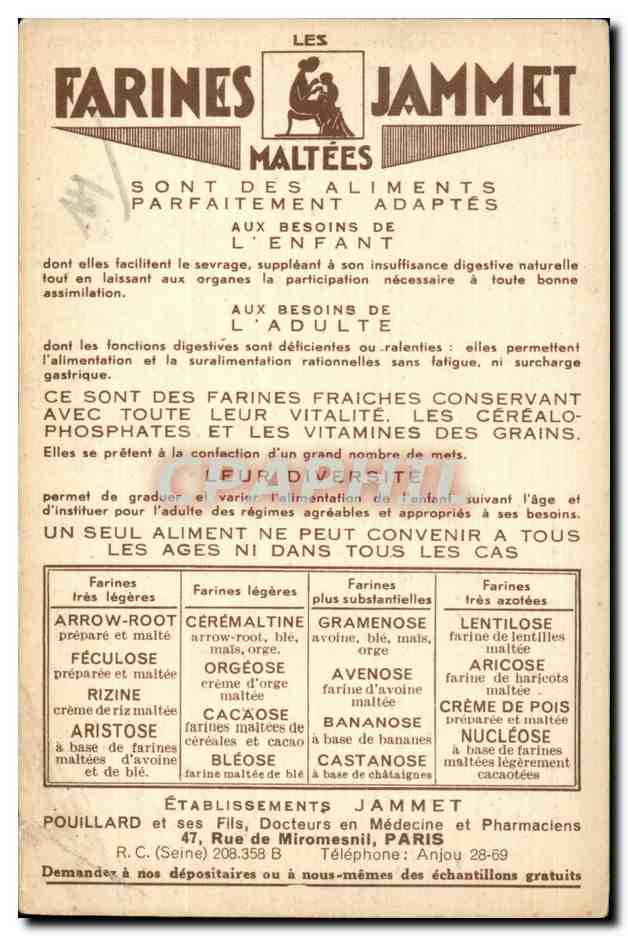Les Vieilles Provinces de France — La Normandie — Édite par les Farines Jammet — Achterkant
