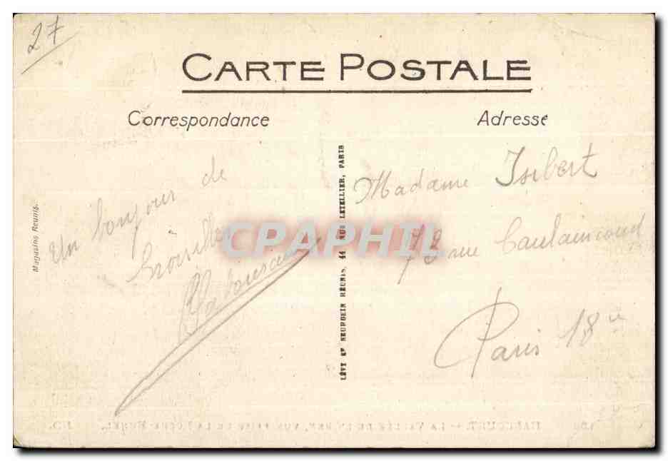 Marcourt — La Vallée de l'Orne, vue prise de la Roche-Bunel — Magazine Réunis, n°162 — Verso