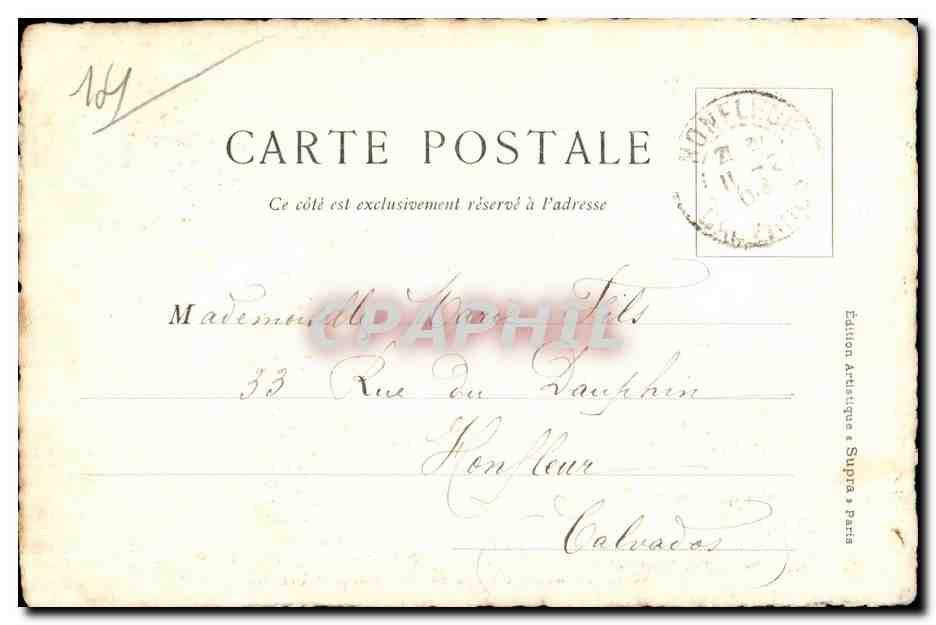 CPA Chateau de Mesnil Guillaume (Calvados) XVII siecle — Verso