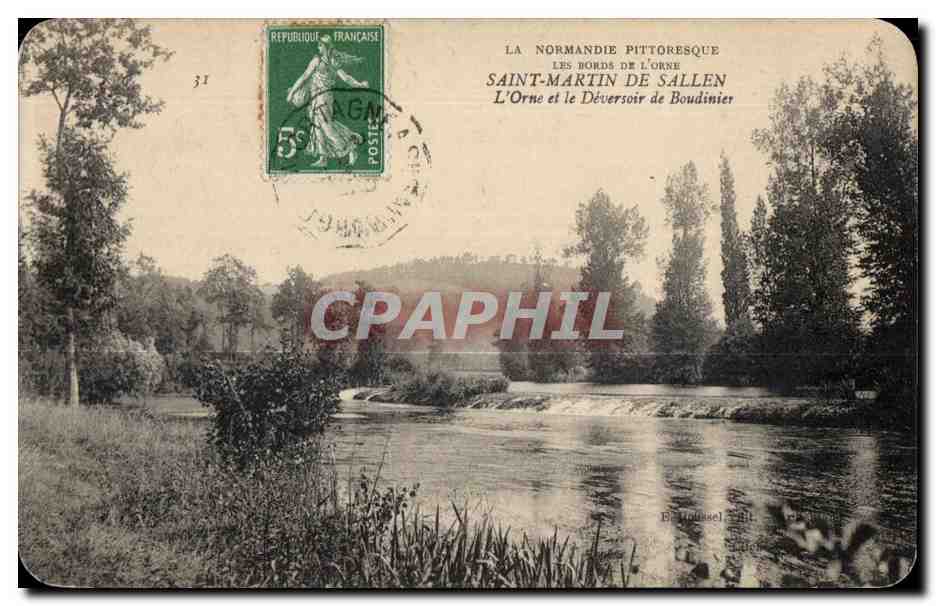 CPA La Normandie Pittoresque Saint Martin De Sallen L Orne et le Deversoir de Boudinier