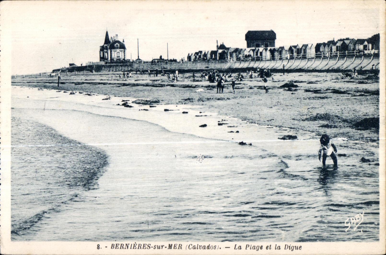 Bernières-sur-Mer (Calvados) — La Plage et la Digue — Édition Gaby