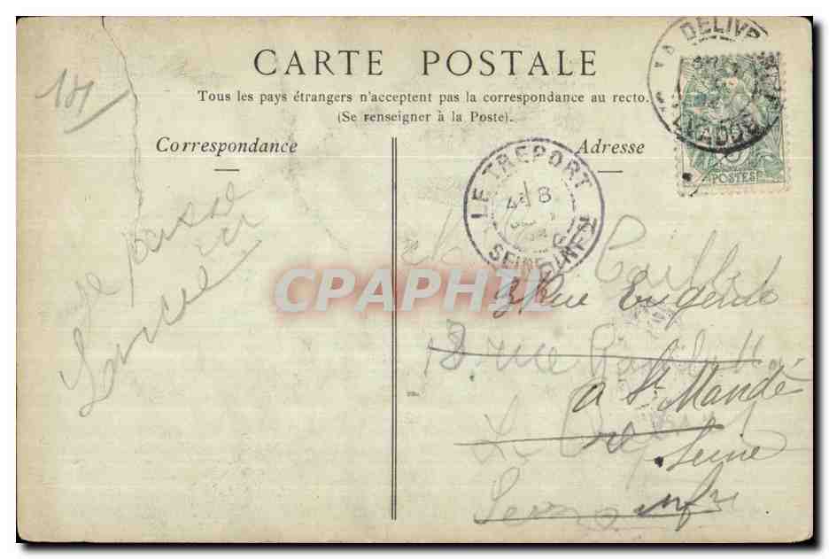CPA La Delivrande (Calvados) Notre Dame la Delivrande la Vierge Miraculeuse — Achterkant