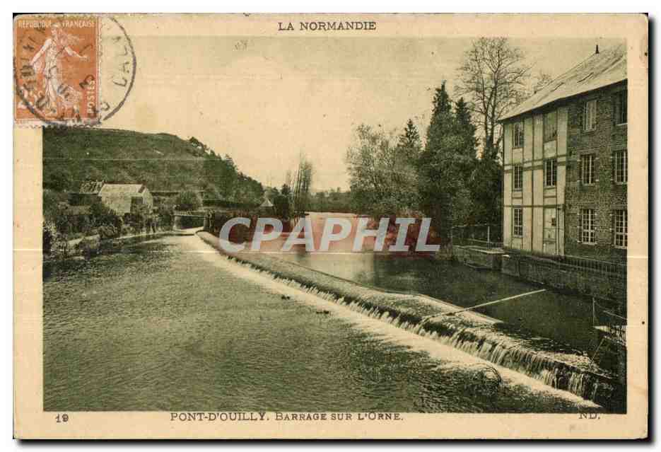 CPA Pont D ouilly Barrage sur L orne