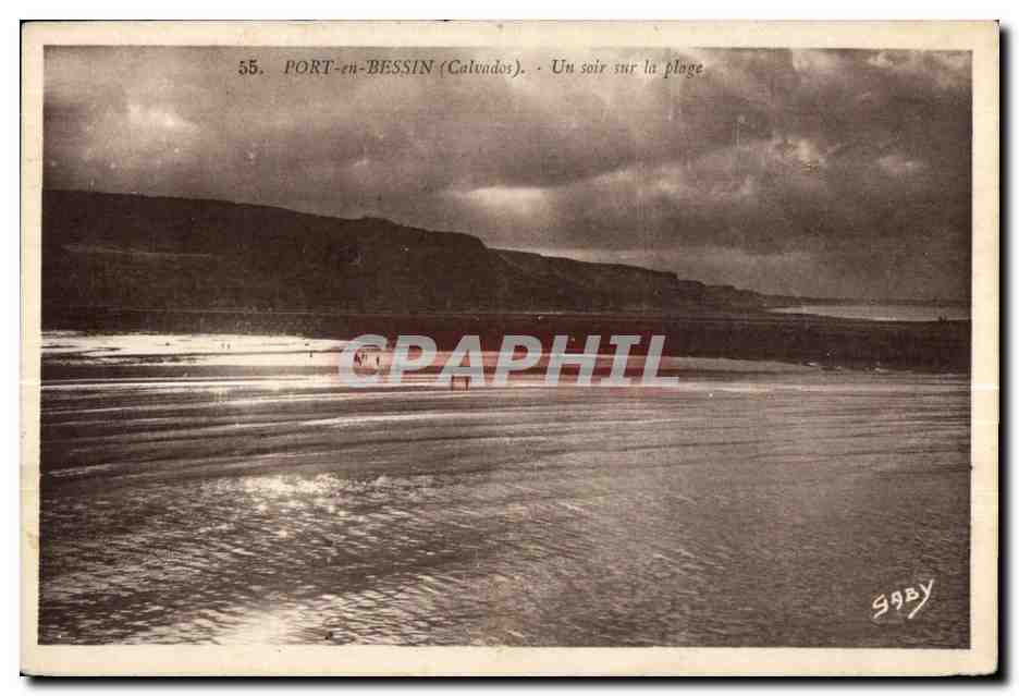 PORT-en-BESSIN (Calvados) — Un soir sur la plage — Gaby, n°55