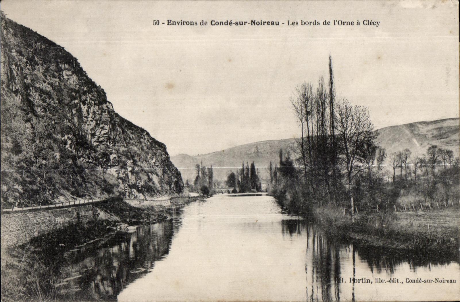Die Ufer der Orne bei Clécy — Umgebung von Condé-sur-Noireau — H. Fortin, Verleger, Condé-sur-Noireau