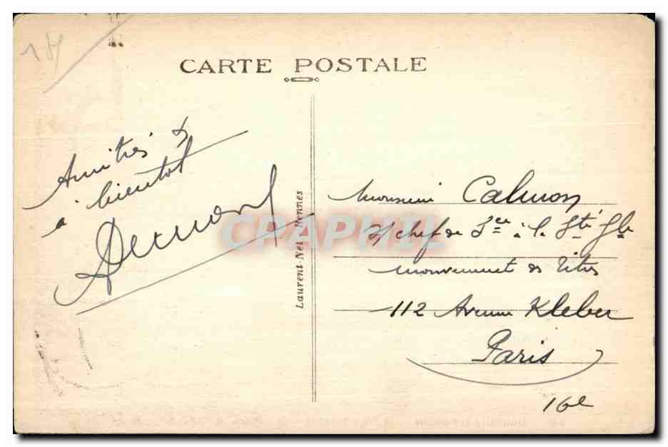 Donville-les-Bains — La Plage Normande — La Potinière, et l'Hôtel de l'Ermitage — Laurent Del Hennes, n°381 — Verso