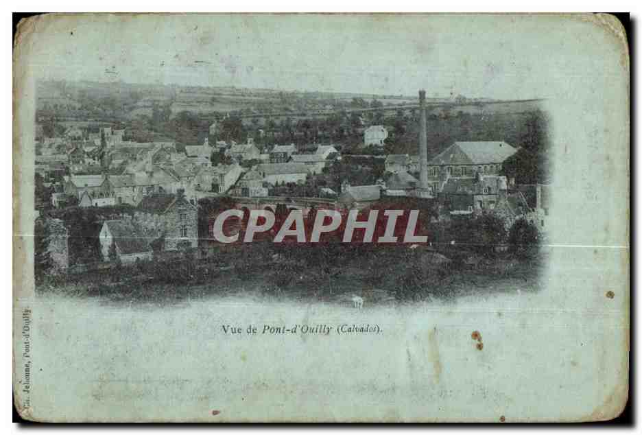 CPA Vue de Pont D Ouilliy (Calvados)