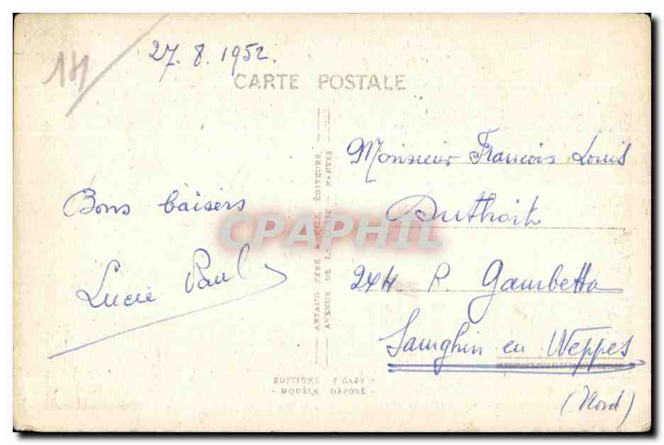 CPA Sila Finesse et Malice Nese lisoient pas dans ses Yeux Cest quilne serait pas Fils Normandie Folklore Enfant  — Rückseite