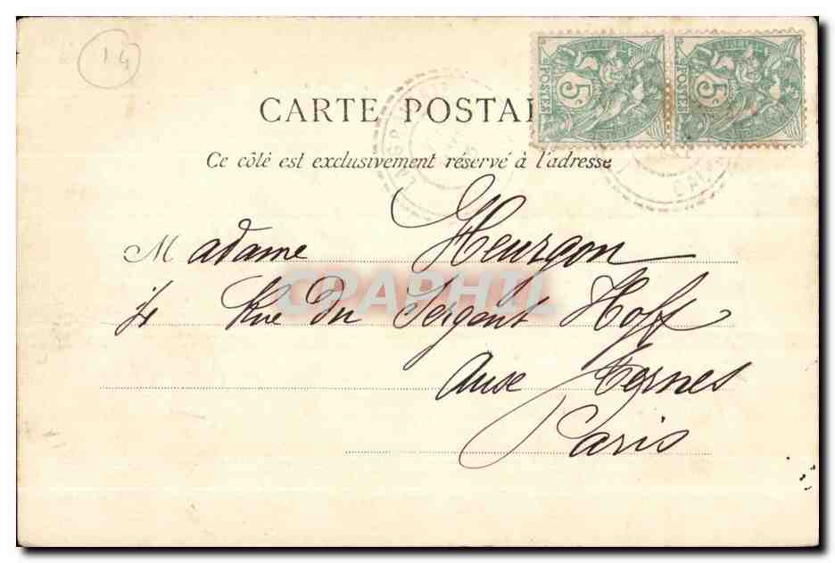 CPA Vire Normandie Les Vaux de Vire — Rückseite