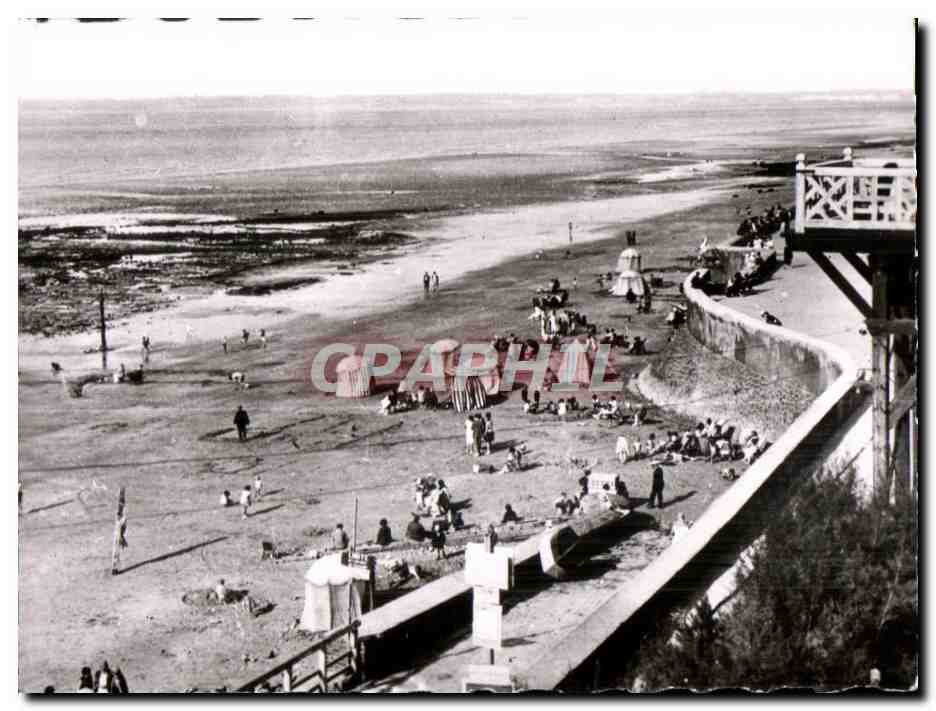 Cartolina d'epoca Spiaggia di Deauville — vista aerea — editore sconosciuto