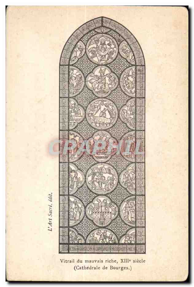 Stichglas des Reichen, 13. Jahrhundert — Kathedrale von Bourges — Sacred Art, Verlag