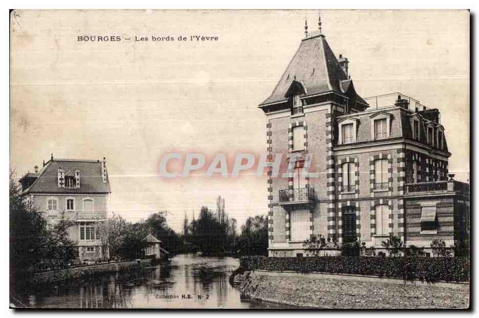 CPA Bourges les bords de I yevre