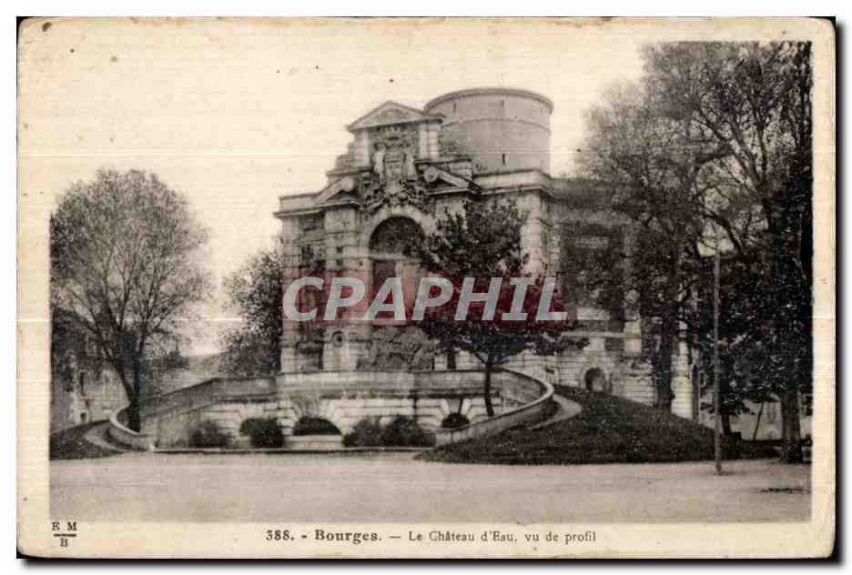 CPA Bourges le chateau d eau vu de profil