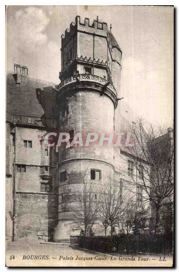CPA Bourges palais jacques coeur la grande tour