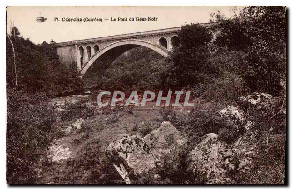 CPA Uzerche (Correze) Le Pont du Gour Noir