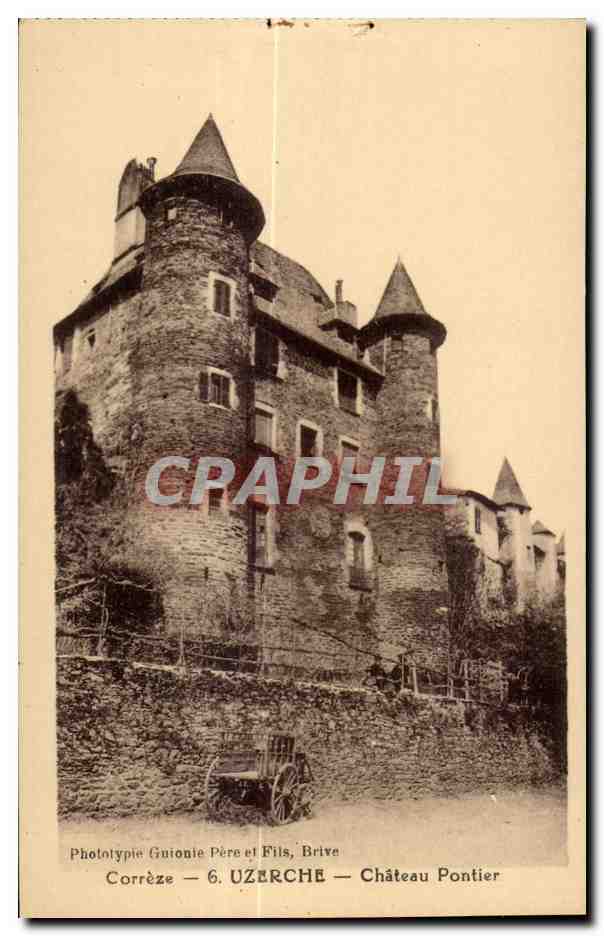 CPA Correze Uzerche Chateau Pointer
