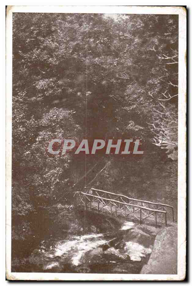 Pont sur un ruisseau en forêt — CPAPHIL