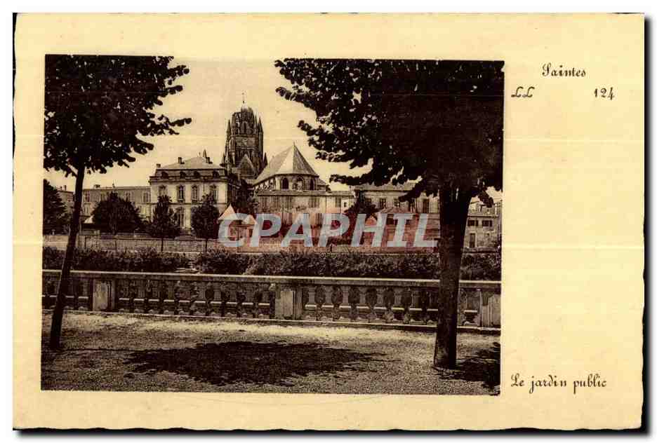 CPA Saintes Le jardin public